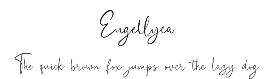 Eugellyca by Creatype Studio — Script Handwritten Font