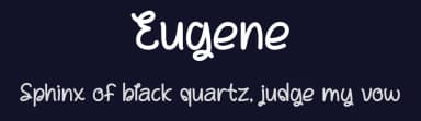Eugene by Pinisiart — Script Handwritten Font — thumbnail 2