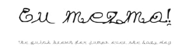 Eu mezmo! by Ákira Volturi — Script Handwritten Font — thumbnail 1