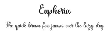Euphoria by Supersemar Letter — Script Handwritten Font — thumbnail 1