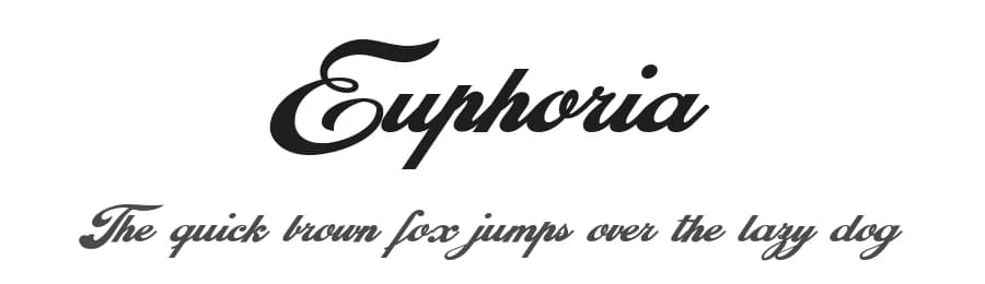 Euphoria by Billy Argel Fonts ® — Script Handwritten Font