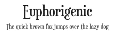 Euphorigenic by Typodermic Fonts — Serif Font — thumbnail 1