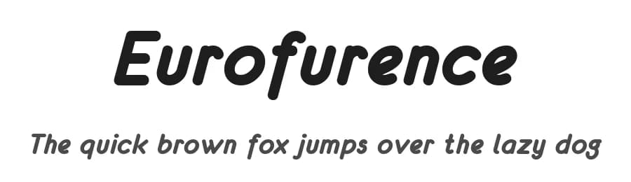 Eurofurence by Tobias Benjamin Köhler — Sans Serif Font — preview 1