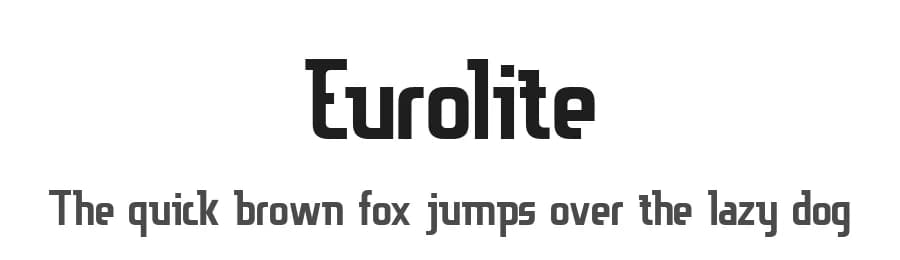 Eurolite by PutraCetol Studio — Sans Serif Font