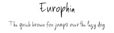 Europhia by Letterayu — Script Handwritten Font — thumbnail 1