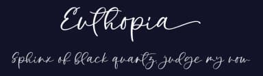 Euthopia by Four Lines — Script Handwritten Font — thumbnail 2