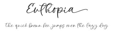 Euthopia by Four Lines — Script Handwritten Font — thumbnail 1