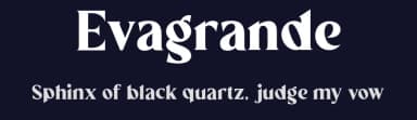 Evagrande by Aluyeah Studio — Serif Font — thumbnail 2