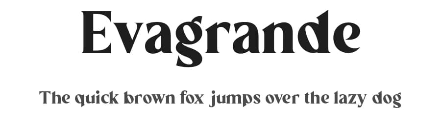 Evagrande by Aluyeah Studio — Serif Font