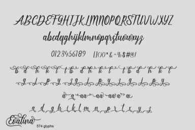 Evalina Font by AzzamStudio — Script Handwritten Font — thumbnail 7
