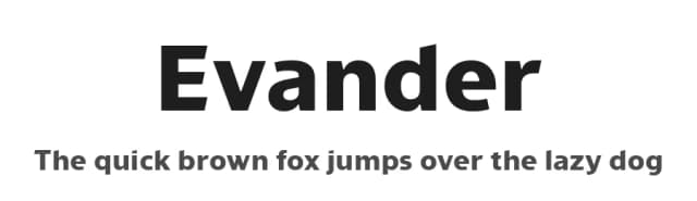 Evander by Punchform — Sans Serif Font
