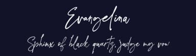 Evangelina by Hamzah Muhamad Ihsan — Script Handwritten Font — thumbnail 2