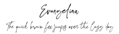 Evangelina by Hamzah Muhamad Ihsan — Script Handwritten Font — thumbnail 1