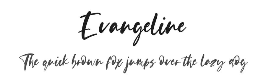 Evangeline by Creatype Studio — Script Handwritten Font