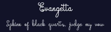 Evangetta by Wondoo — Script Handwritten Font — thumbnail 2