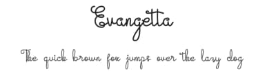 Evangetta by Wondoo — Script Handwritten Font — thumbnail 1