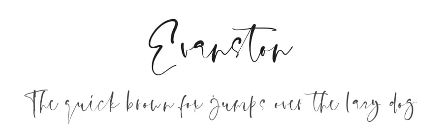 Evanston by Etigletters — Script Handwritten Font