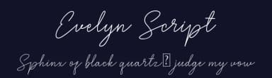 Evelyn Script by Brett Hartley Script — Script Handwritten Font — thumbnail 2