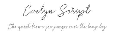 Evelyn Script by Brett Hartley Script — Script Handwritten Font — thumbnail 1