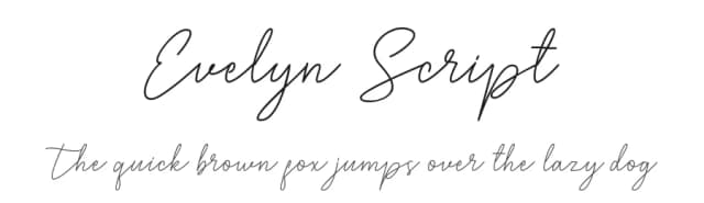 Evelyn Script by Brett Hartley Script — Script Handwritten Font