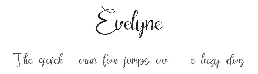 Evelyne by Letterafa Studio — Script Handwritten Font