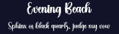Evening Beach by Scratchones — Script Handwritten Font — thumbnail 2