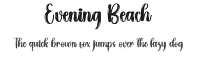 Evening Beach by Scratchones — Script Handwritten Font — thumbnail 1