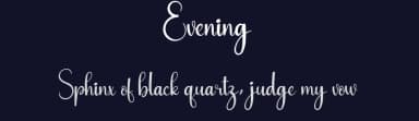 Evening by Andi Moz — Script Handwritten Font — thumbnail 2