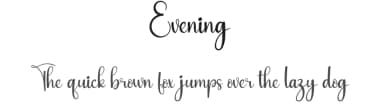Evening by Andi Moz — Script Handwritten Font — thumbnail 1
