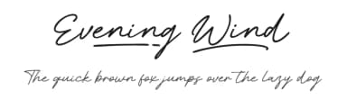 Evening Wind by Khurasan — Script Handwritten Font — thumbnail 1