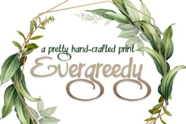 Evergreedy Font by Illustration Ink — Script Handwritten Font — thumbnail 1