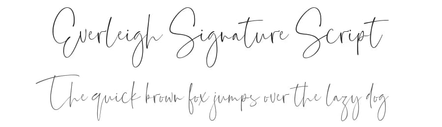 Everleigh Signature Script by Get Studio — Script Handwritten Font
