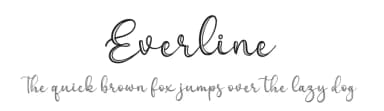 Everline by Blankids — Script Handwritten Font — thumbnail 1