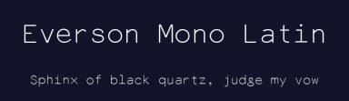 Everson Mono Latin by Michael Everson — Sans Serif Font — thumbnail 2