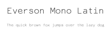 Everson Mono Latin by Michael Everson — Sans Serif Font — thumbnail 1