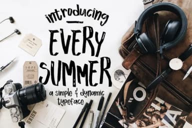 Every Summer Font by Blue Robin Design Shop — Script Handwritten Font — thumbnail 1