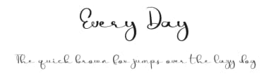 Every Day by Luluk Surotul — Script Handwritten Font — thumbnail 1