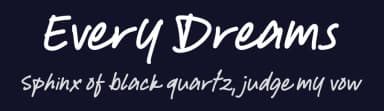 Every Dreams by Excellent Ritma Florendia — Script Handwritten Font — thumbnail 2