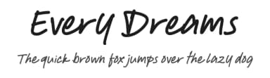 Every Dreams by Excellent Ritma Florendia — Script Handwritten Font — thumbnail 1