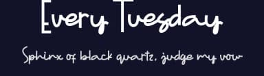 Every Tuesday by ONG Type — Script Handwritten Font — thumbnail 2