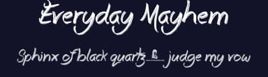 Everyday Mayhem by JSH creates — Script Handwritten Font — thumbnail 2