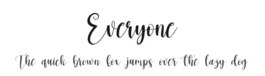 Everyone by Scratchones — Script Handwritten Font — thumbnail 1
