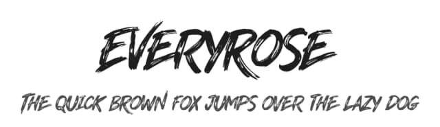 Everyrose by The Branded Quotes — Script Handwritten Font