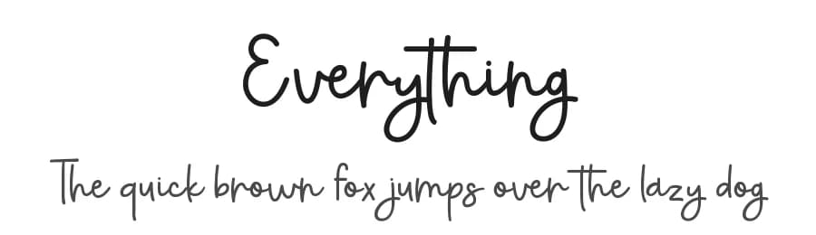 Everything by Graphix Line Studio — Script Handwritten Font