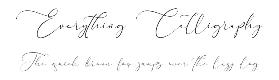 Everything Calligraphy by aldedesign — Script Handwritten Font
