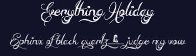 Everything Holiday by JSH creates — Script Handwritten Font — thumbnail 2