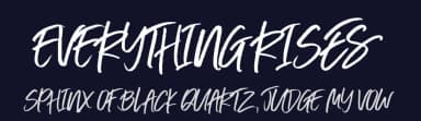 Everything Rises by The Branded Quotes — Script Handwritten Font — thumbnail 2
