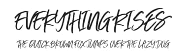Everything Rises by The Branded Quotes — Script Handwritten Font — thumbnail 1