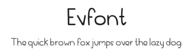 Evfont by Karla Gutierrez — Script Handwritten Font — thumbnail 1