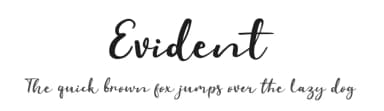 Evident by Khurasan — Script Handwritten Font — thumbnail 1